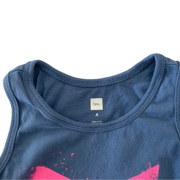 Tea Collection Cat Graphic Tank Top Size 4 - Picture 3 of 3